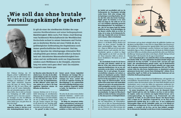 Heinz-Josef Bontrup: „Kapitalismus ist brutal!“
